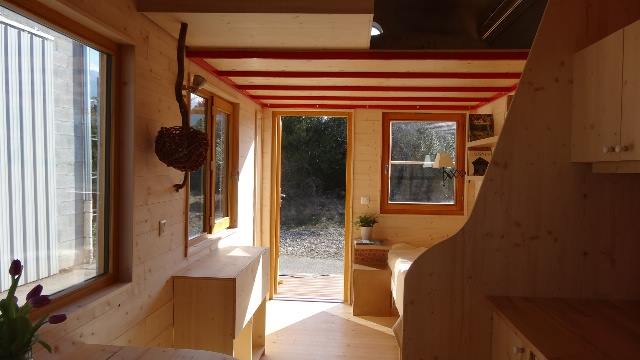 Aménagement intérieur de la Tiny House Optinid dans les étoiles