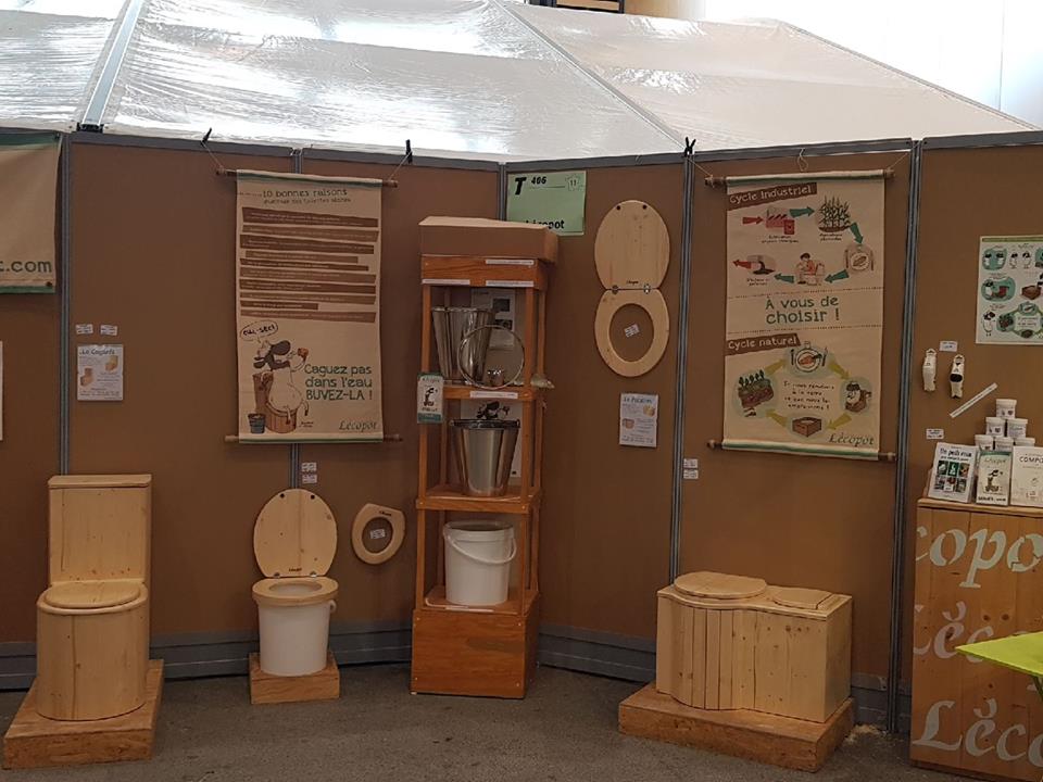 dry toilets at the Primevère trade fair in Lyon