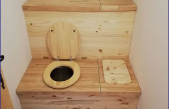 toilette sans eau et bac à copeaux