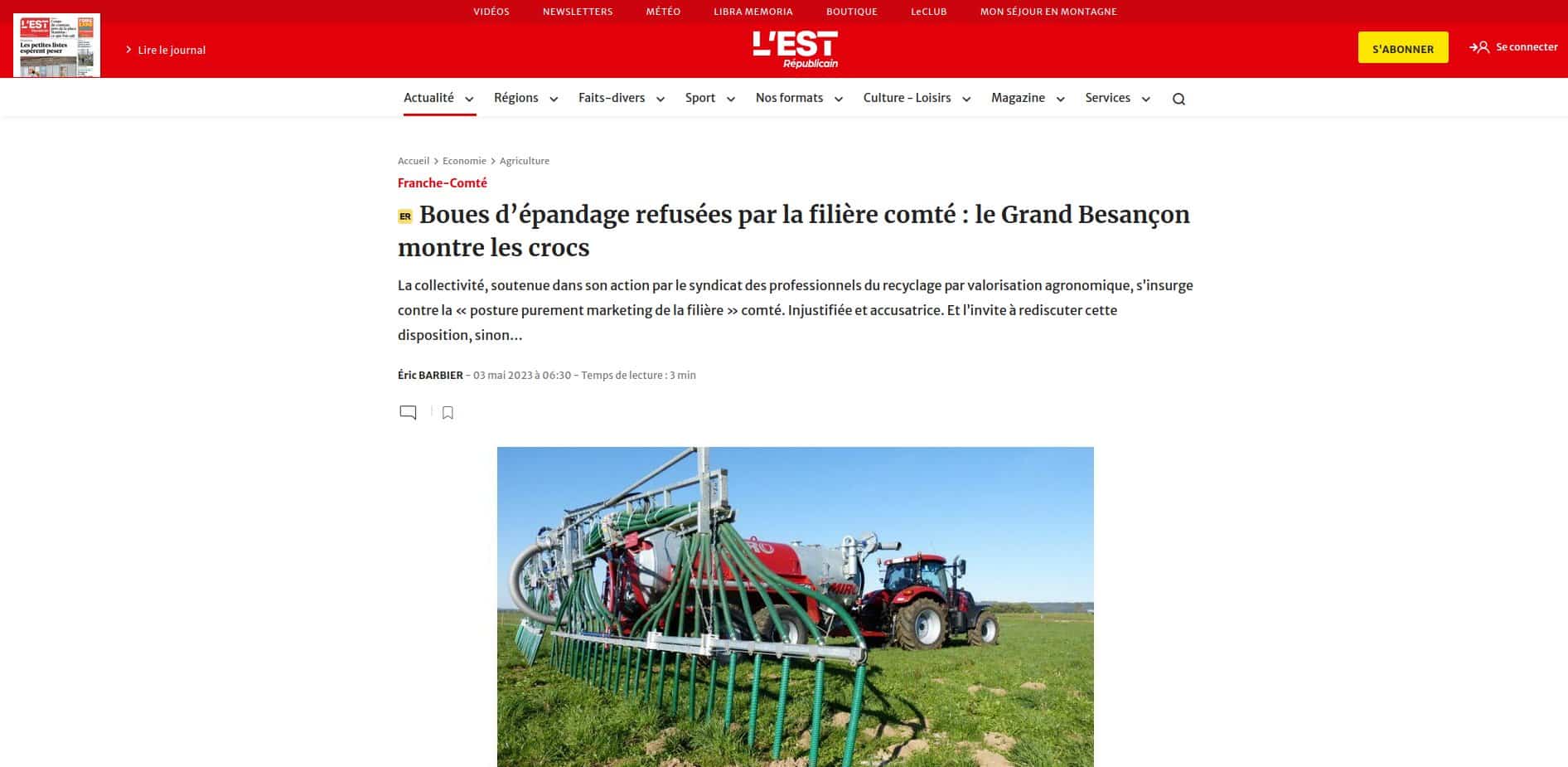 L’agglo – Grand Besançon Métropole - montre les crocs.