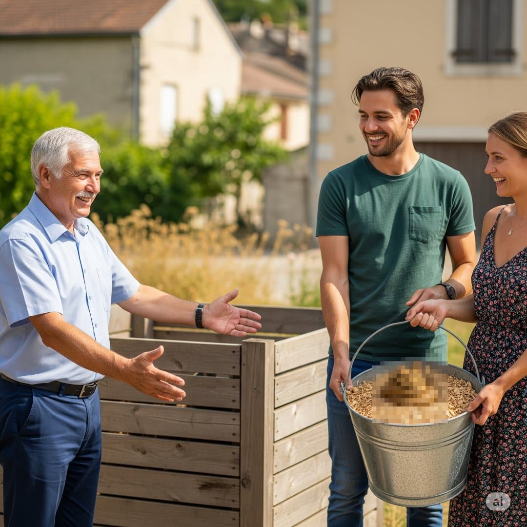 Demander à une mairie de pouvoir jeter le contenu de ses toilettes sèches dans leur container.